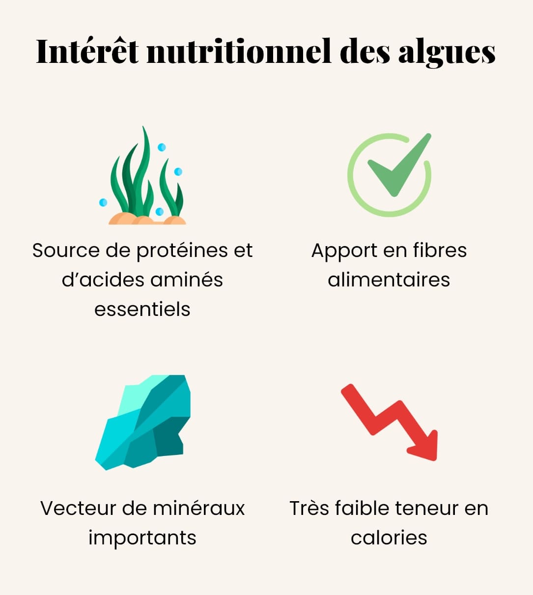 Intérêt nutritionnel des algues